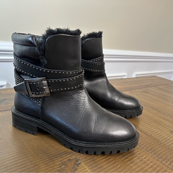 Zara women’s boots buckle black EU36 US size 6 minor damage on top - Picture 10 of 10